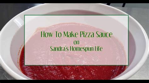 How To Make Pizza Sauce No Cooking Involved Youtube