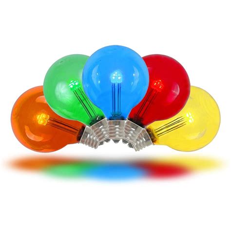 Multi Colored Led G30 Glass Globe Light Bulbs Novelty Lights