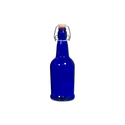 500 Ml Cobalt Blue Ez Cap Swing Top Bottles Case Of 12