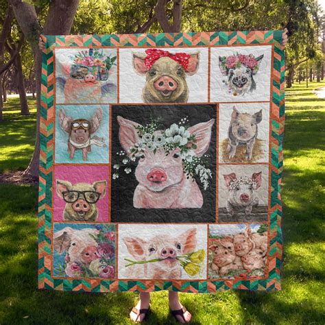 Pig Printed Blanket 11 Pick A Quilt