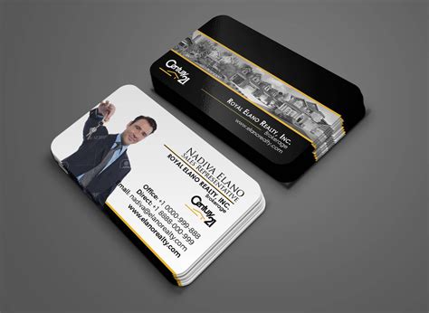 Century 21 business cards for real estate agents who want to stand out with a quality, professional, elegant business card design! Century 21 Business Card by ersalmedia on Etsy