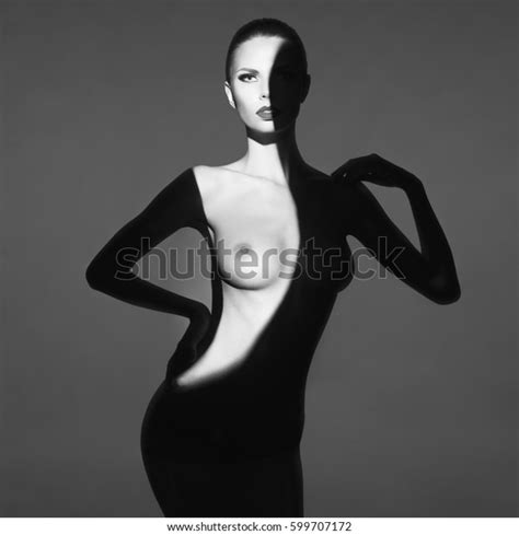 Fashion Art Studio Portrait Elegant Naked Stock Photo Shutterstock