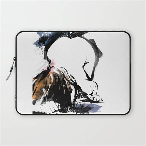 Shibari Japanese Bdsm Art Painting 8 Laptop Sleeve By Unique Drawing