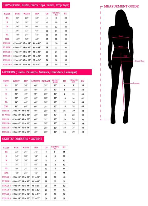 Size Chart Women