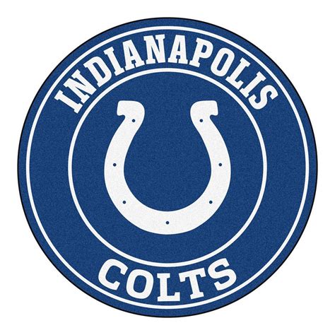 Indianapolis Colts Nfl Round Floor Mat 29 Indianapolis Colts Logo