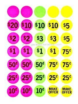 These free printable garage sale signs, yard sale signs, price stickers, price tags and checklists will help you maximize profit and ensure your garage sale is a success. How To Organize A Yard Sale