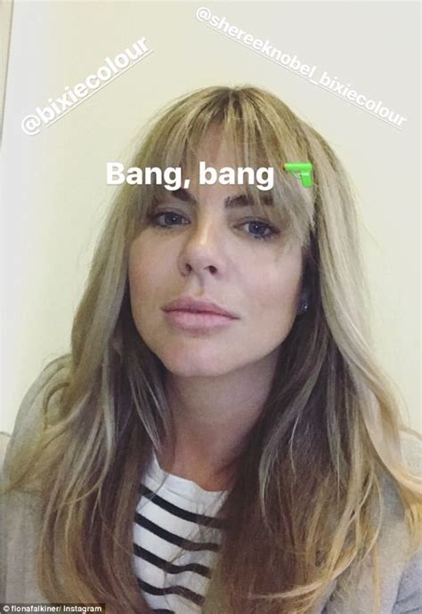 Fiona Falkiner Debuts Bangs After South America Holiday Daily Mail Online