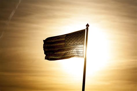 American Flag Sunset Photograph By B Erkmen Fine Art America