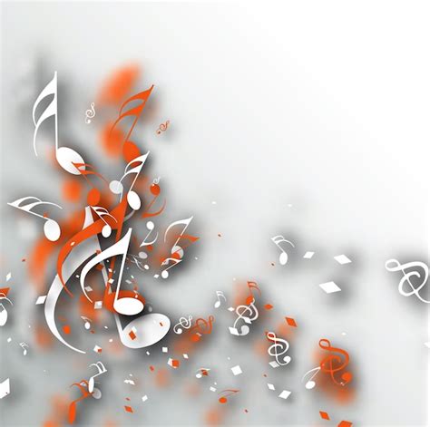 Premium Vector Abstract Music Notes Design For Music Background