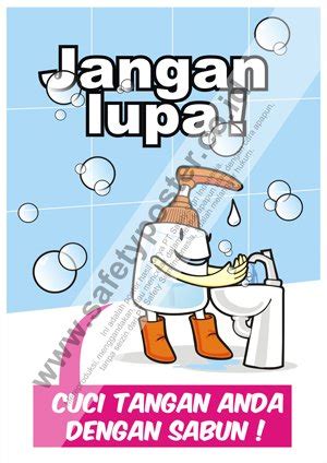 Arti penting & makna kebersihan tangan. Poster Cuci Tangan 6 Langkah Pakai Sabun / Cuci Tangan ...