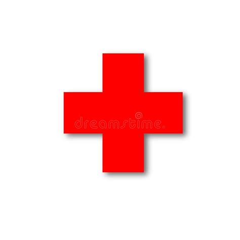 A First Aid Icon Placed On White Background Editorial Stock Image