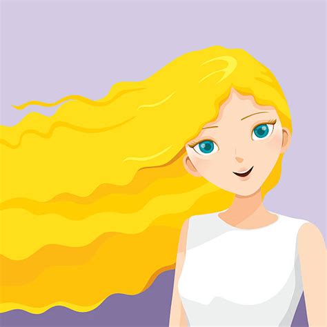 Royalty Free Long Blonde Hair Clip Art Vector Images And Illustrations Istock