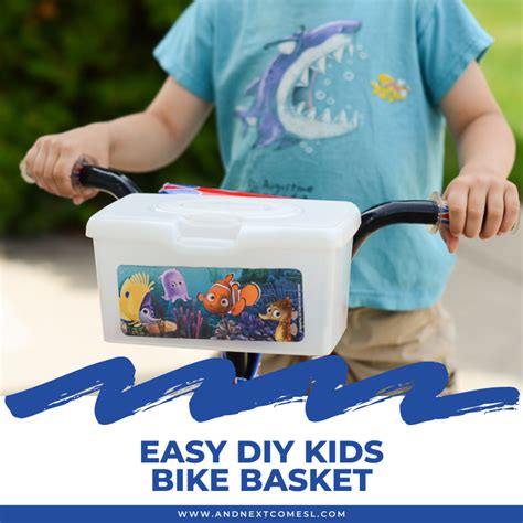 Easy Diy Kids Bike Basket Thats Upcycled Too And Next Comes L