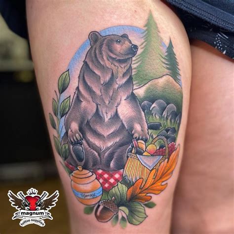 Traditional Bear Tattoos