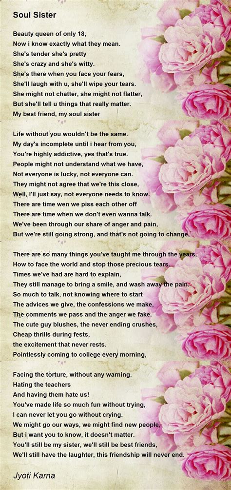 What It Mean To Be A Sister Poem