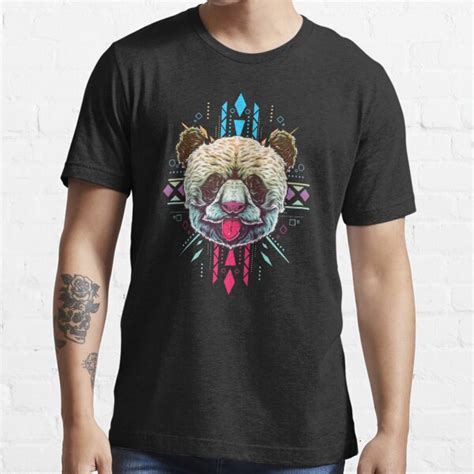 Vintage Panda Retro Colorful Graphic Pandas T Shirt For Sale By