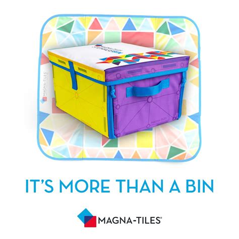 Magna Tiles® Storage Bin With Interactive Play Mat Magna Tiles