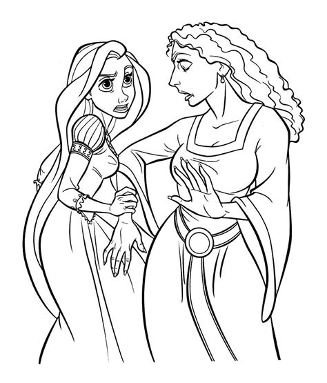 Coloriage Raiponce Rapunzel Coloring Pages Disney Princess Coloring