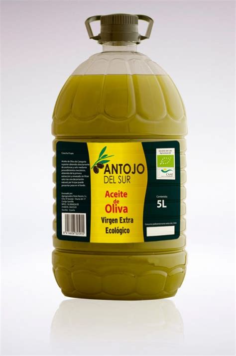 aceite virgen extra ecológico antojo del sur caja de 3 garrafas de 5l aceite de oliva virgen