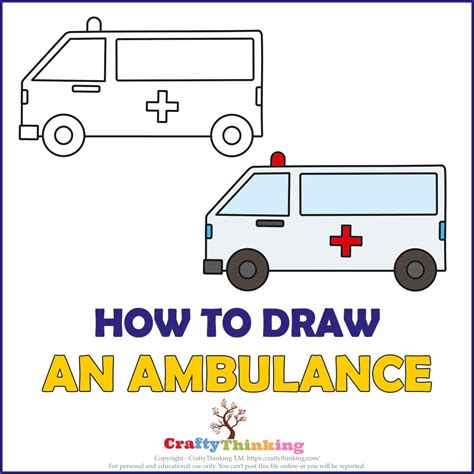 Draw An Ambulance Step By Step Craftythinking