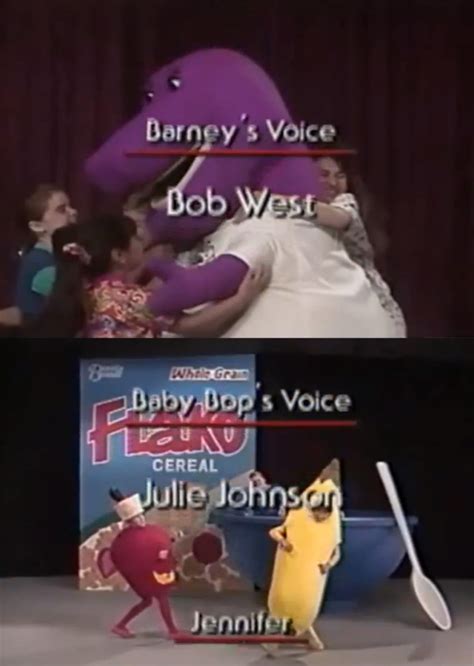 Barney And The Backyard Gang 1988 Behind The Voice Actors