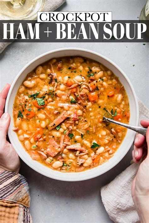 Crockpot Ham And Bean Soup Easy Delicious
