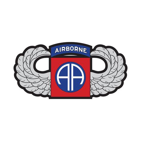 82nd Airborne Jump Wings Die Cut Vinyl Decal Sticker Etsy