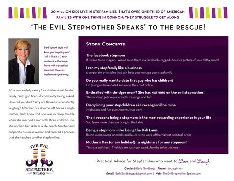 The Evil Stepmother Speaks Finally Barb Goldbergs Newly Released