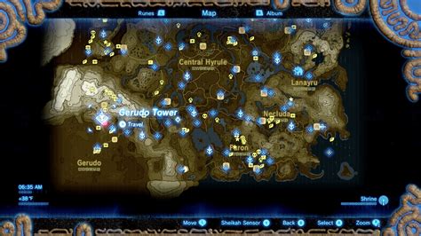 Breath Of The Wild Tower Map World Map Atlas