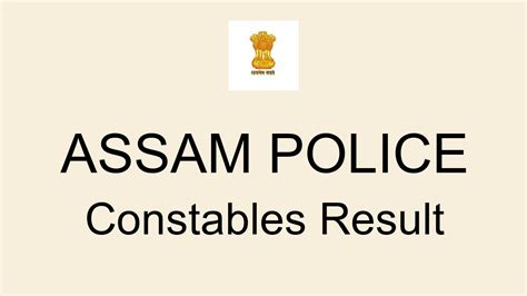 Assam Police Constables Ub Ab Result Cut Off Marks Merit List