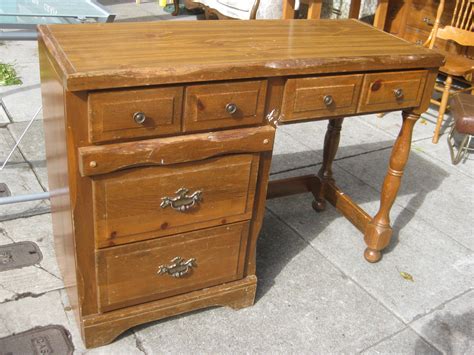 Uhuru Furniture And Collectibles Sold Small Wooden Desk 25
