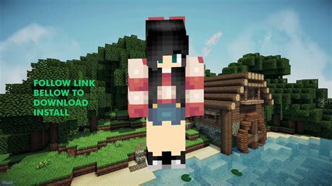 Free Cute Black Hair Girl Minecraft Skin ⚡ Download Links ⚡ Cute Black