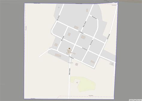 Map of Paradise city, Kansas