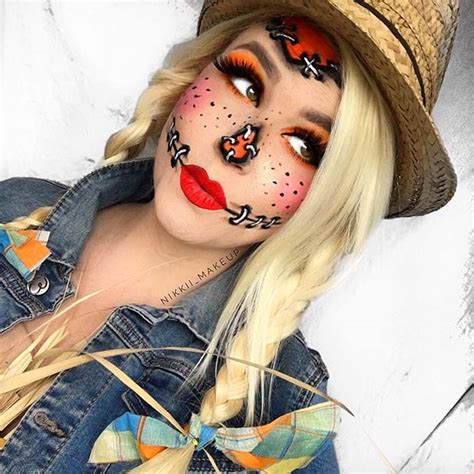 45 scarecrow makeup ideas for halloween stayglam