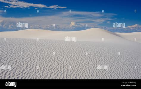 Sand Dune White Sands Dunes National Monument New Mexico Stock Photo