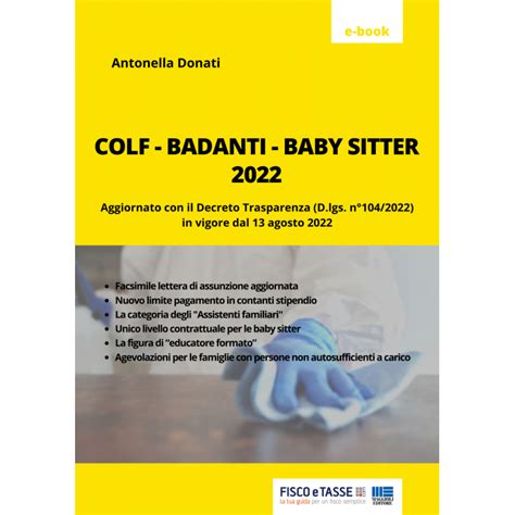 Colf Badanti E Babysitter 2022 EBook FISCOeTASSE Com