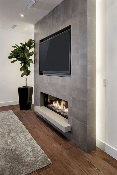 Wall Mounted Electric Fireplace Ideas With Tv Above