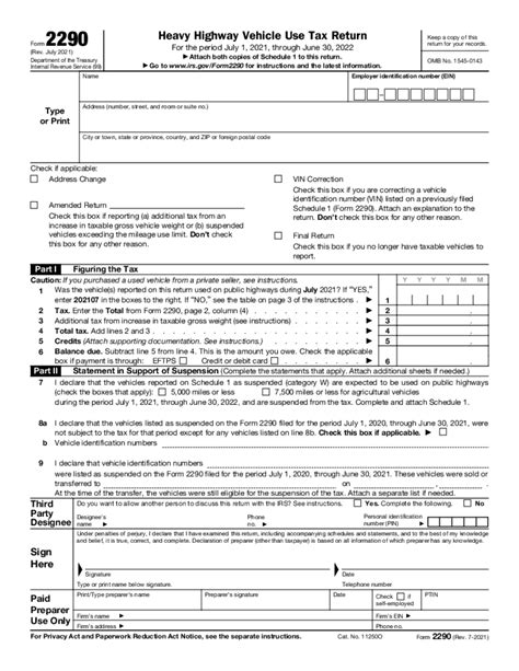 2022 Form Irs 2290 Fill Online Printable Fillable Blank Pdffiller