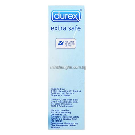 Durex Extra Safe Condom 12 Slightly Thicker Condoms With Extra Lube