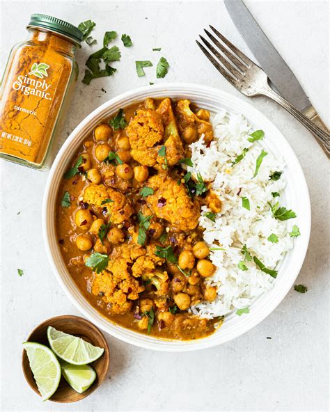 How To Make Chickpea And Cauliflower Turmeric Curry Video Recipe The