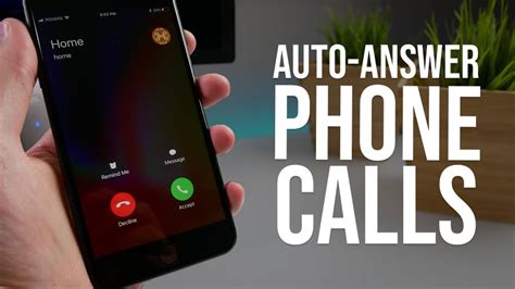 Iphone Auto Answer Call Feature Youtube