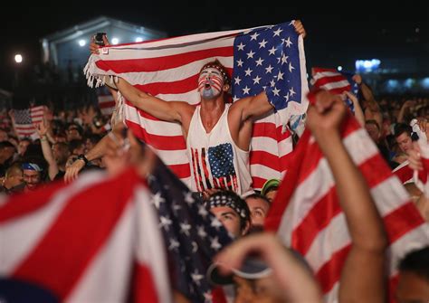 Photos Us Fans Erupt After World Cup Win Over Ghana Time