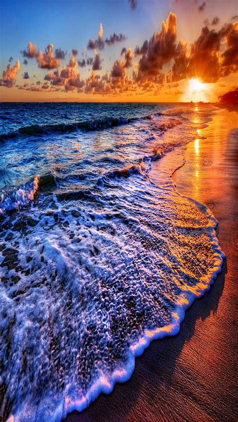 Beautiful Ocean Beach Cloud Sun Hd Phone Wallpaper Peakpx