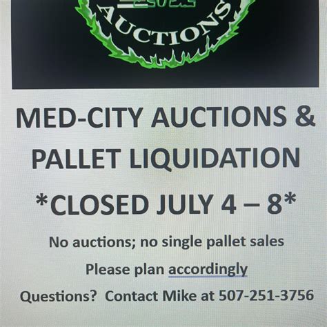 Med-City Auctions & Pallet liquidation | Elgin MN