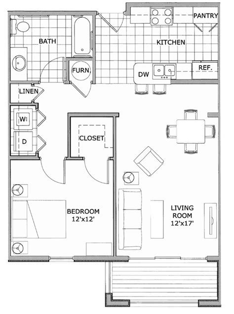 Independent living one bedroom apartment floor plans larksfield place. 1 Bedroom Deluxe - Phase 2 | 1 Bed Apartment | The Abbey ...