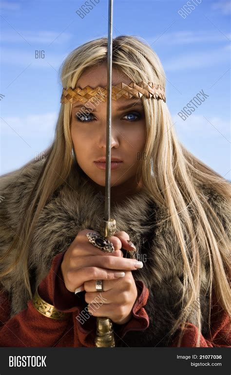 Viking Girl Warrior On Image And Photo Free Trial Bigstock