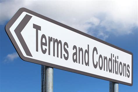 Terms And Conditions - Free of Charge Creative Commons Highway Sign image