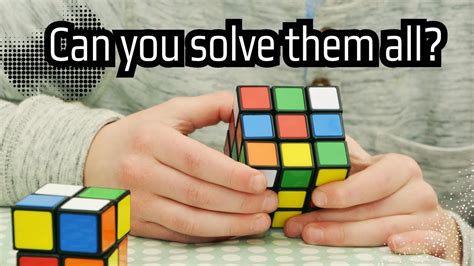 Every Rubiks Cube From 1x1 To 33x33 Science Facts Youtube