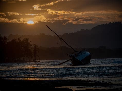 Puerto Viejo Costa Rica Sunset Beachfree Pictures Free Image From