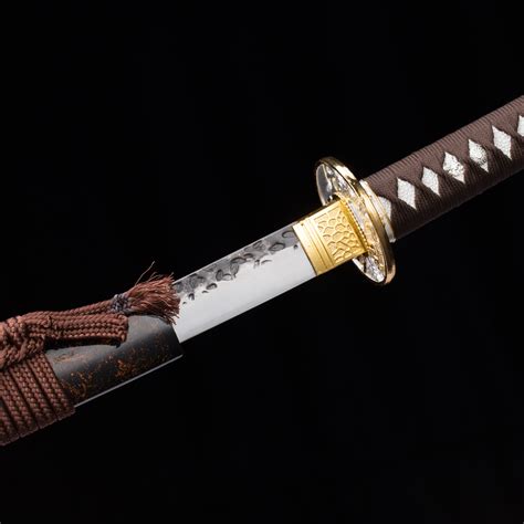 T10 Steel Katana Handmade Japanese Sword T10 Folded Clay Tempered